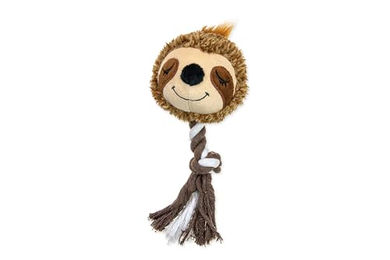 Karlie Plüschspielzeug Faultier mit Seil für Hunde Braun – Bild 1 von 6