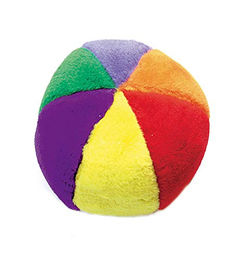 Karlie Plüschspielzeug Hund Ball mit Squeaker bunt 14 cm – Bild 1 von 4
