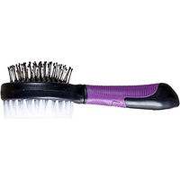 Produktbild von Karlie Professional 2-in-1 Borsten- und Stiftbürste für Hunde lila-schwarz