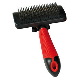 Karlie Professional Soft-Zupfbürste für Hund und Katze aus Gummi in Rot/Schwarz – Bild 1 von 12