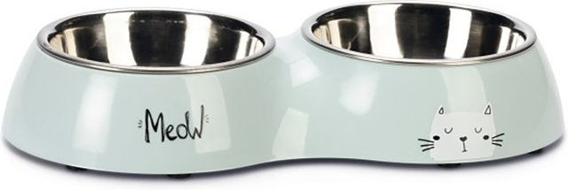 Karlie Rana Dinner Set Katzennäpfe aus Kunststoff hellblau 2 x 220 ml - 2 x 200 ml – Bild 1 von 12