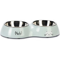Produktbild von Karlie Rana Dinner Set Katzennäpfe aus Kunststoff hellblau 2 x 220 ml - 2 x 200 ml