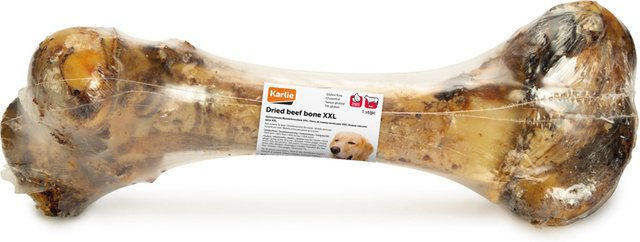 Karlie Rinderknochen XXL Kausnack aus Rind glutenfrei und monoprotein mit hohem Fleischanteil - 45 cm – Bild 1 von 2
