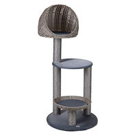 Produktbild von Karlie Rixy Kratzbaum Outdoor grau wetterfest mit Sisal 56x56x129,5 cm für Katzen