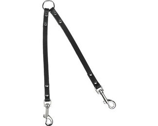 Karlie Rondo Doppelleine aus Leder in Schwarz XS / S – Bild 1 von 4