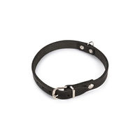 Produktbild von Karlie Rondo Halsband aus Kunstleder genietet Schwarz Größe L 42 cm x 16 mm