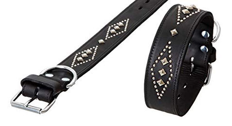 Produktbild von Karlie Rondo Halsband aus Kunstleder Schwarz Größe L 70 cm x 50 mm