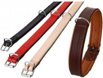 Karlie Rondo Halsband aus Leder Rot 22 mm 57 cm – Bild 1 von 2