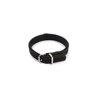 Produktbild von Karlie Rondo Halsband aus Leder schwarz Größe S wasserabweisend