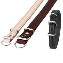 Karlie Rondo Halsband mit Zugentlastung aus Kunstleder Schwarz 70 cm – Bild 1 von 2