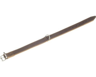 Produktbild von Karlie Rondo Hundehalsband aus Kunstleder braun Grösse XXL 32 mm 62 cm