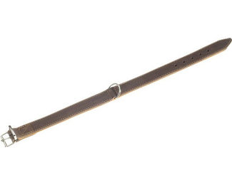 Produktbild von Karlie Rondo Hundehalsband aus Kunstleder Braun Grösse XXXL 32 mm 70 cm