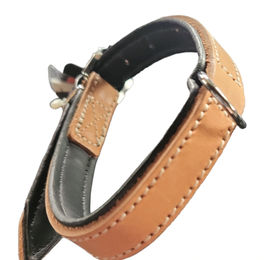 Karlie Rondo Hundehalsband aus Vollrindleder in Braun Grösse M 42cm – Bild 1 von 6
