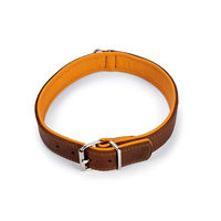 Produktbild von Karlie Rondo Leder Halsband für Hunde Braun Größe L