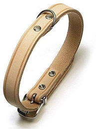Karlie RONDO Lederhalsband genietet Natur 25 mm 70 cm – Bild 1 von 1