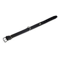 Produktbild von Karlie Rondo Lederhalsband mit Ring für Adresstube Schwarz 50 cm 35 mm