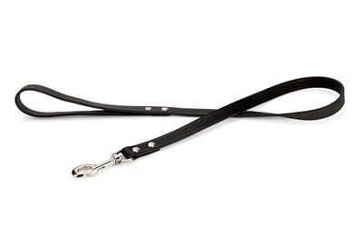 Karlie Rondo Lederleine genietet Schwarz Größe L 100 cm – Bild 1 von 5