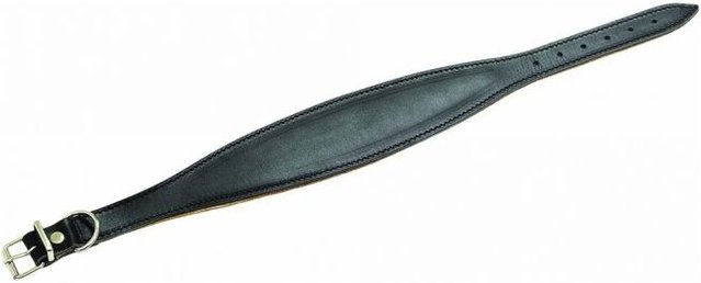 Karlie Rondo Windhund-Halsband aus Leder Schwarz Größe L 50 cm 60 mm – Bild 1 von 2