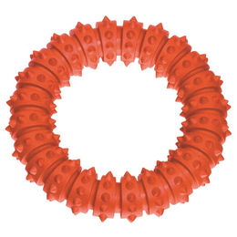 Karlie Ruffus Boomer Aqua Ring Hundespielzeug aus Vollgummi Orange 15 cm Durchmesser - 15 cm – Bild 1 von 5