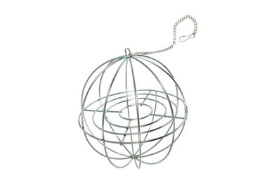 Karlie Salatball Nagerspielzeug aus Metall für Kleintiere Silber 9 cm Durchmesser – Bild 1 von 5