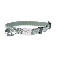 Produktbild von Karlie Simon's Cat Katzenhalsband aus Nylon in Grün mit Glöckchen und Anhänger 20-30 cm