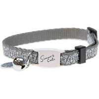 Produktbild von Karlie Simon's Cat Katzenhalsband grau mit Glöckchen und Sicherheitsverschluss
