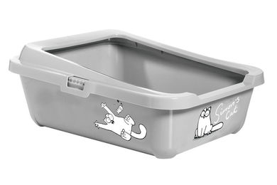 Karlie Simon's Cat Katzentoilette als offene Schalentoilette mit Rand Grau Größe L – Bild 1 von 10