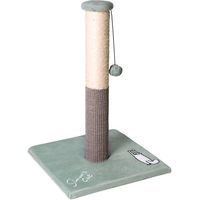 Produktbild von Karlie Simon's Cat Kratzsäule für Katzen mit Spielball aus Sisal in Grau Grün Beige 40x40x60cm