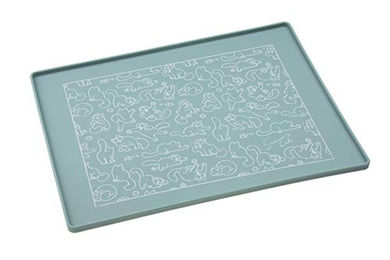 Karlie Simon's Cat Napfunterlage aus Silikon für Katzen in Grün oder Türkis 40 x 30 cm – Bild 1 von 10