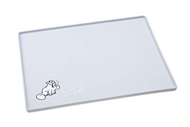 Karlie Simon's Cat Napfunterlage für Katzen aus Silikon hellgrau 40 x 30 cm – Bild 1 von 3