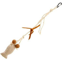 Produktbild von Karlie Sisal Fleety Fisch Kratzspielzeug für Katzen in Beige 64 cm