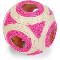 Produktbild von Karlie Sisal Spielball für Katzen mit Catnip und Rassel in Farbenmix - 11 cm