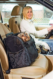 Karlie Smart City Hundetrolley Transportbox aus Nylon in Schwarz Größe S – Bild 1 von 5