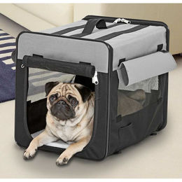 Produktbild von Karlie Smart Top Plus Faltbare Transportbox Grau 79x56x61cm
