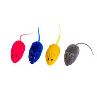 Produktbild von Karlie Spielmaus aus Plüsch mit Squeaker in Bunt 6 cm - 1 Stk.