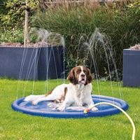 Produktbild von Karlie Splashy Sprinklermatte für Hunde Blau Durchmesser 130 cm - 522 g