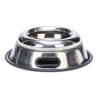 Produktbild von Karlie Spritzschutznapf aus Edelstahl mit Griff in Silber für Hunde 700 ml - 700 ml