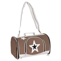 Karlie Star Bag Transportbox für Hunde und Katzen aus Polyester in Braun L – Bild 1 von 5