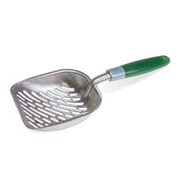 Produktbild von Karlie Swifty Scoop Katzenstreuschaufel aus Aluminium in Grün Größe L - 1 Stk.