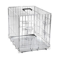 Produktbild von Karlie Transportbox zweitürig aus Metall Silber 77 x 47 x 54 cm