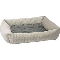 Produktbild von Karlie Velvet Hundebett aus Velours in Beige 80 x 70 x 22 cm