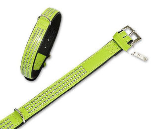 Karlie Vintage Audrey Halsband aus Leder in Grün mit Strass besetzt 30 mm x 55 cm – Bild 1 von 1