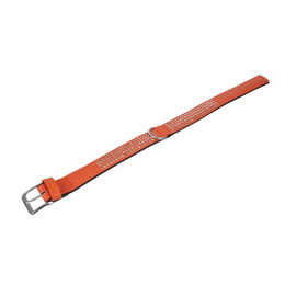 Karlie Vintage Strass Halsband aus Leder Mandarine 4-reihig 65cm 40mm – Bild 1 von 1