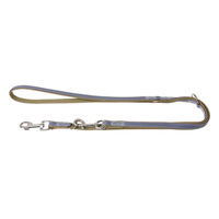 Produktbild von Karlie Vintage Trend Leder Führleine Rauchblau Moosgrün 200cm 22mm