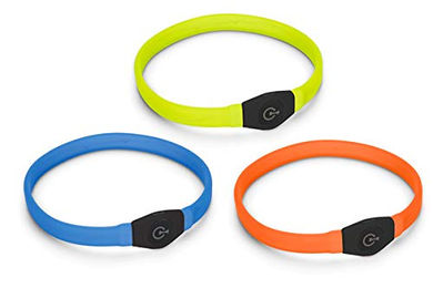 Karlie Visio Light LED Leuchthalsband Langhaar Gelb mit wiederaufladbarem Akku und wasserabweisender Funktion – Bild 1 von 6
