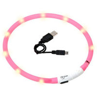 Produktbild von Karlie Visio Light LED Leuchthalsband wasserabweisend und wiederaufladbar rosa