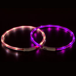 Karlie Visio Light LED-Leuchtschlauch mit USB gestreift violett-pink - 1 Stk. – Bild 1 von 2
