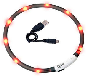 Karlie Visio Light LED Schlauchhalsband für Hunde Blau mit Akku und wasserabweisender Funktion - 1 Stk. – Bild 1 von 3