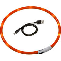 Produktbild von Karlie Visio Light LED Schlauchhalsband für Hunde wasserdicht orange mit Akku