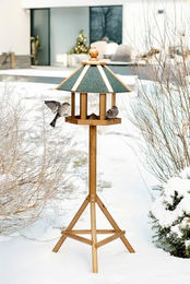 Karlie Vogelhaus Rox aus Holz für Wildvögel Braun 50 x 44 x 142 cm – Bild 1 von 7